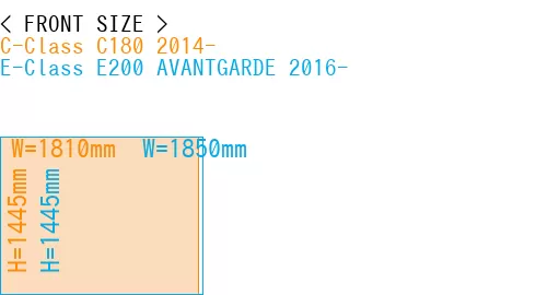 #C-Class C180 2014- + E-Class E200 AVANTGARDE 2016-
